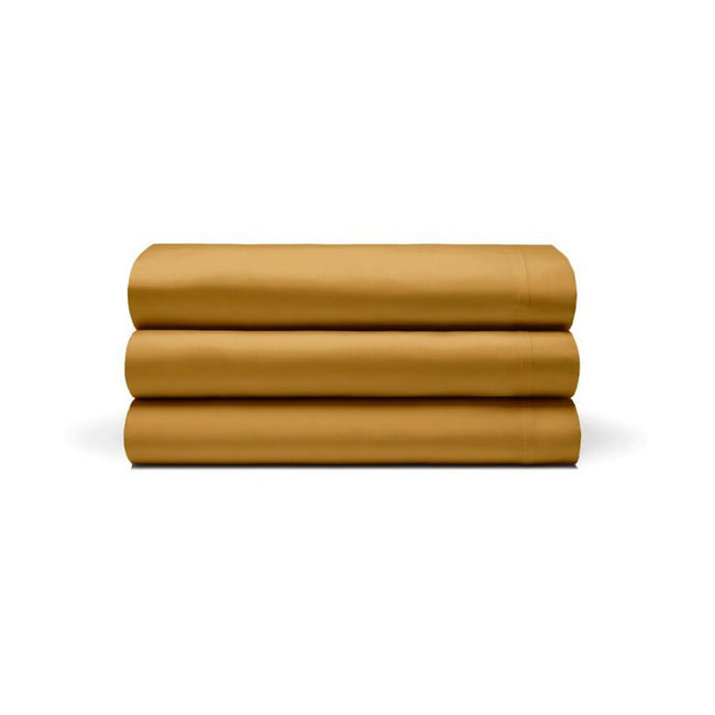 Ochre - Front - Belledorm Egyptian Cotton Flat Sheet