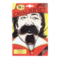 Black - Front - Bristol Novelty Cavalier Moustache and Beard Set