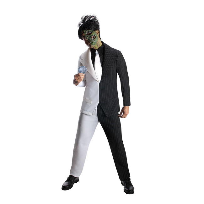 Gray-Black-White - Front - Bristol Novelty Mens Two Face Costume