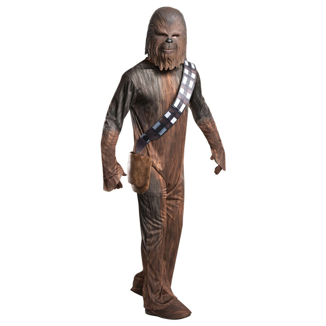 Brown - Front - Star Wars Mens Chewbacca Costume