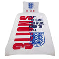 White-Dark Blue-Red - Front - England FA Born To Play Crest Duvet Set