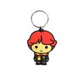 Brown-White - Front - Harry Potter Chibi Rubber Ron Weasley Keychain