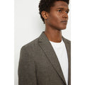 Brown - Side - Burton Mens Slim Blazer