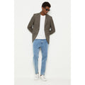Brown - Close up - Burton Mens Slim Blazer