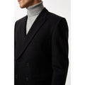 Black - Side - Burton Mens Double-Breasted Slim Jacket