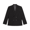 Black - Front - Burton Mens Double-Breasted Slim Jacket