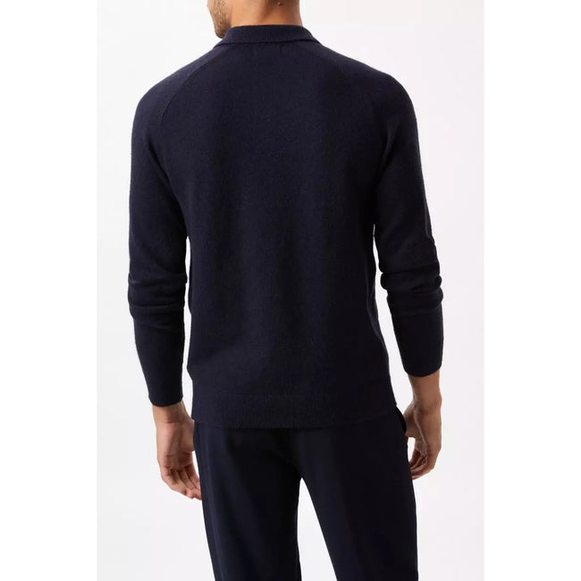 Navy - Back - Burton Mens Soft Touch Raglan Polo Shirt