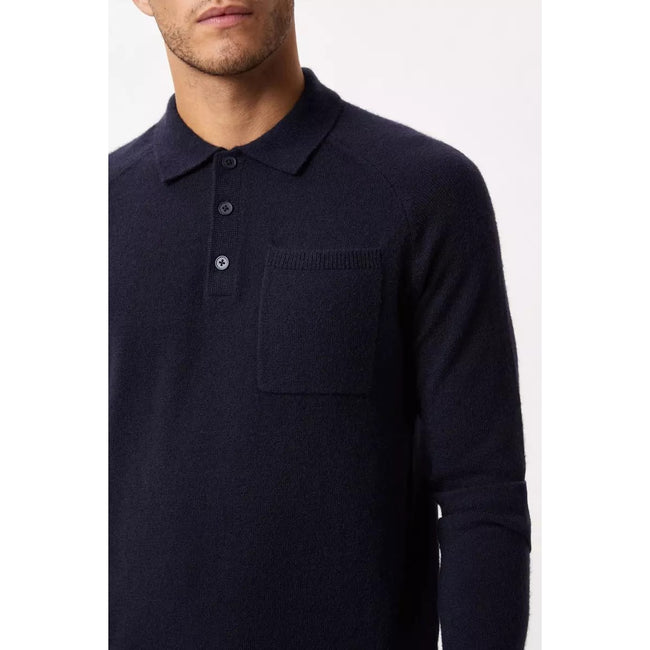 Navy - Side - Burton Mens Soft Touch Raglan Polo Shirt