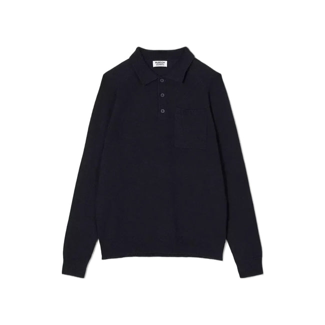 Navy - Front - Burton Mens Soft Touch Raglan Polo Shirt