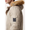 Stone - Side - Burton Mens Smart Short Hooded Regular Parka
