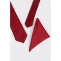 Red - Side - Burton Mens Tie & Pocket Square Set