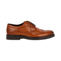 Tan - Front - Burton Mens Leather Brogues