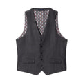 Gray - Front - Burton Mens Textured Slim Vest