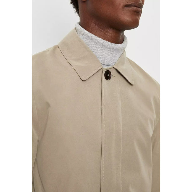Tan - Side - Burton Mens Classic Raincoat