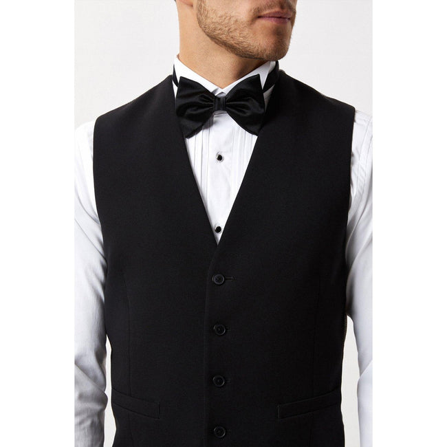 Black - Side - Burton Mens Tuxedo Slim Vest