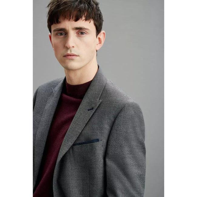 Gray - Side - Burton Mens Grindle Tailored Suit Jacket