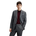 Gray - Front - Burton Mens Grindle Tailored Suit Jacket