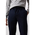 Navy - Lifestyle - Burton Mens Pinstripe Drawstring Slim Pants