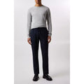 Navy - Pack Shot - Burton Mens Pinstripe Drawstring Slim Pants