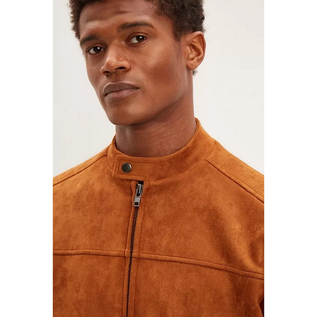Tan - Side - Burton Mens Suedette Jacket