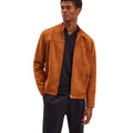 Tan - Front - Burton Mens Suedette Jacket
