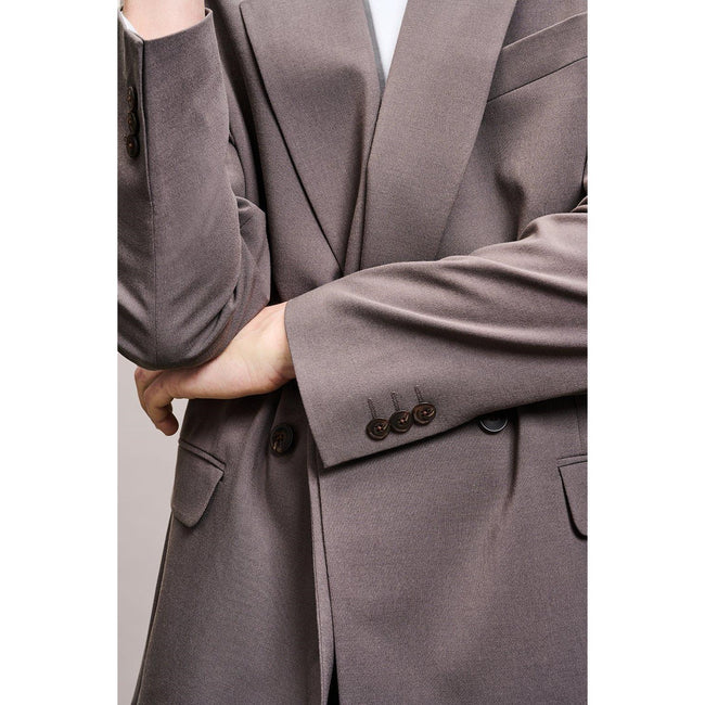 Purple - Side - Burton Mens Relaxed Fit Suit Jacket