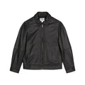 Black - Front - Burton Mens Leather Collared Jacket