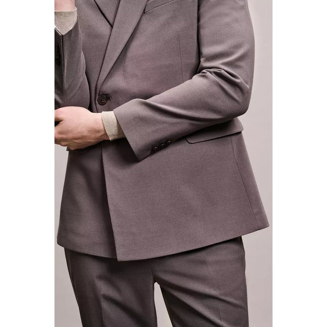 Purple - Side - Burton Mens Wrap Slim Suit Jacket