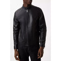 Black - Lifestyle - Burton Mens Leather Racer Jacket