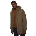 Khaki - Front - Burton Mens Hooded Padded Parka