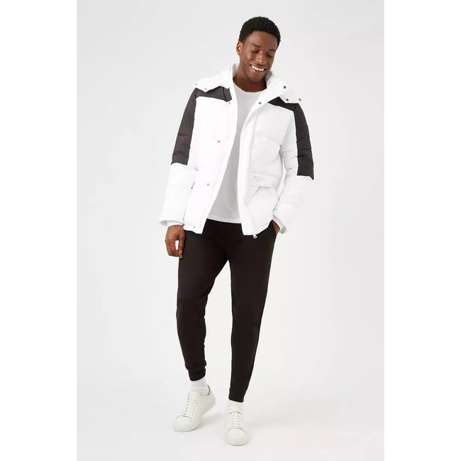 White - Lifestyle - Burton Mens Contrast Panel Puffer Jacket