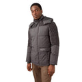 Charcoal - Front - Burton Mens Contrast Panel Puffer Jacket