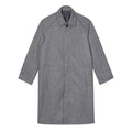 Dark Grey - Front - Burton Mens Herringbone Raglan Car Coat
