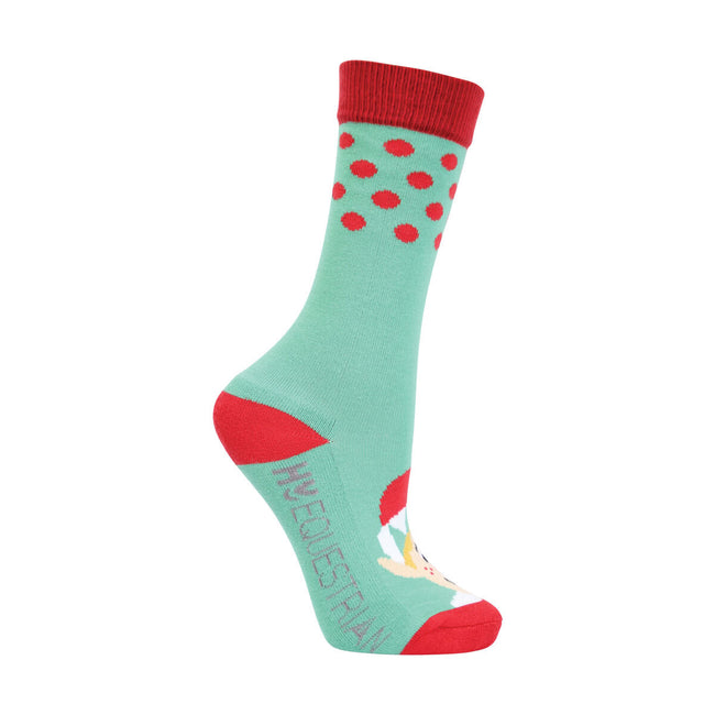Navy-Blue-Green - Lifestyle - Hy Childrens-Kids Character Christmas Socks