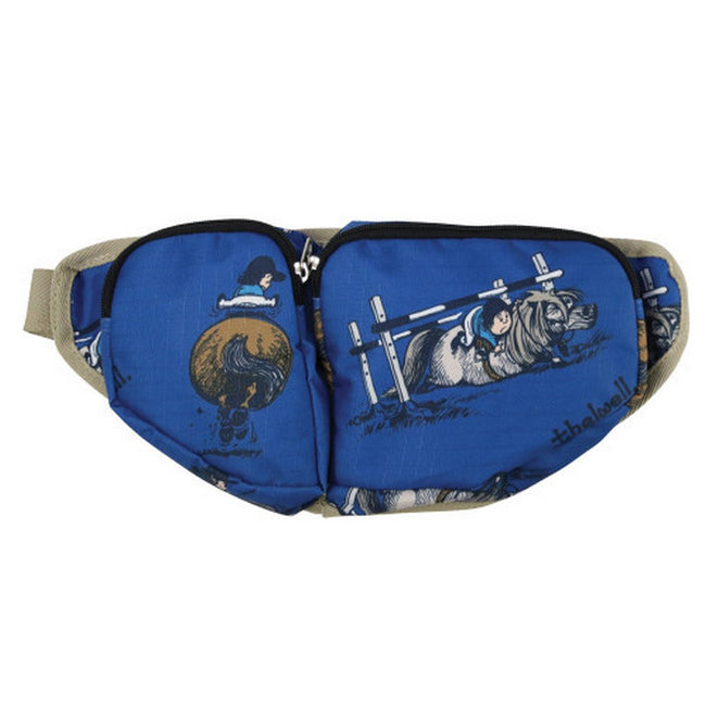 Classic Blue-Taupe-Navy - Front - Hy Thelwell Collection Jumps Bum Bag