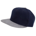 Navy-Grey - Front - Tom Franks Mens Snapback Baseball Cap