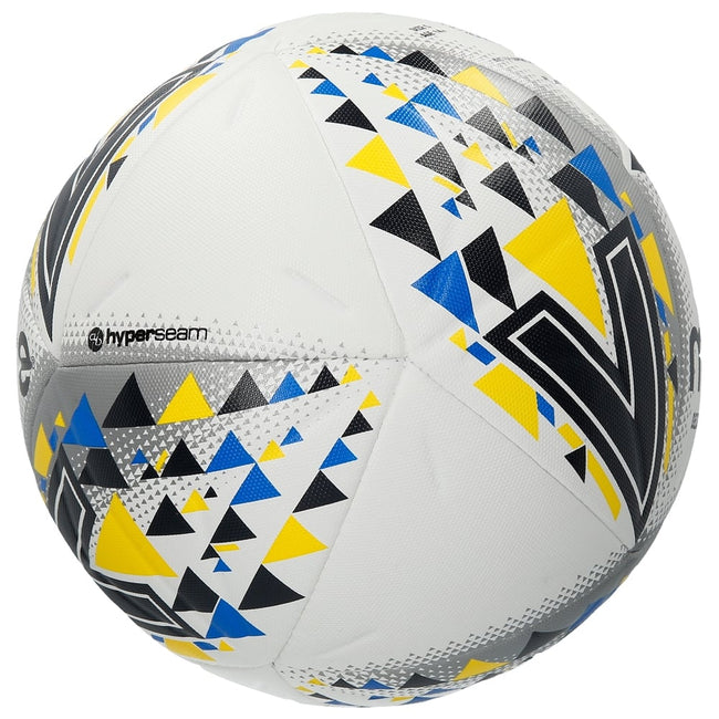 White-Black-Yellow - Back - Mitre Delta Max Soccer Ball
