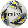 White-Black-Yellow - Front - Mitre Delta Max Soccer Ball