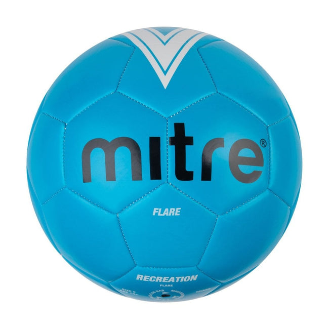 Blue-White - Side - Mitre Flare Soccer Ball