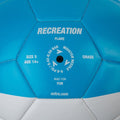 Blue-White - Close up - Mitre Flare Soccer Ball