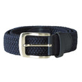 Navy - Front - Duke Mens Dani Stretch Braided Belt