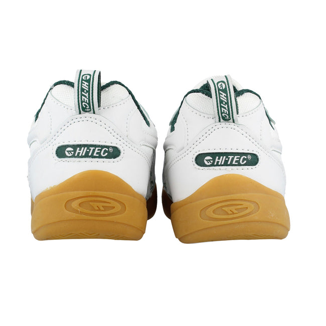 White - Back - Hi-Tec Mens Non Marking Squash Classic Leather Sneakers