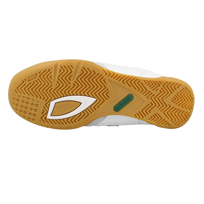 White - Pack Shot - Hi-Tec Mens Non Marking Squash Classic Leather Sneakers