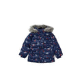 Blue - Front - Blue Zoo Girls Floral Padded Jacket