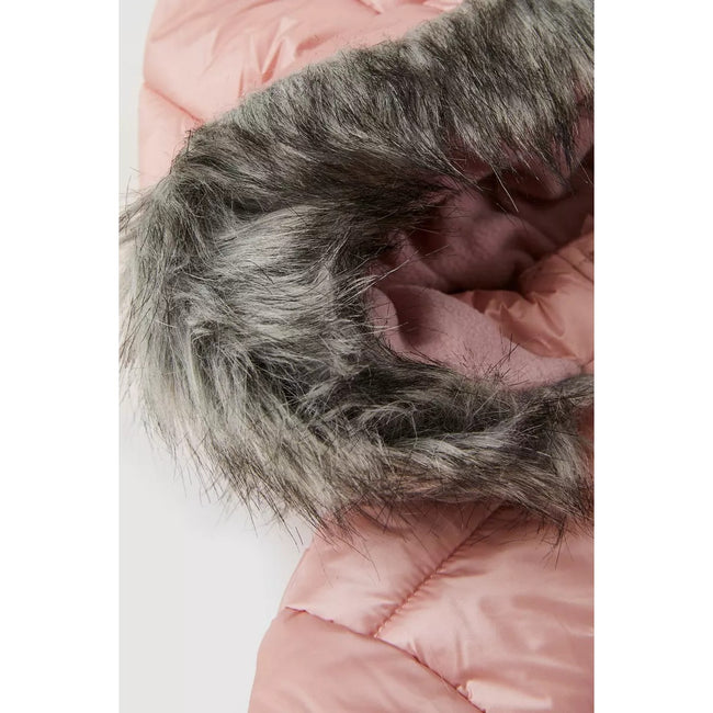 Pink - Pack Shot - Blue Zoo Girls Metallic Padded Jacket