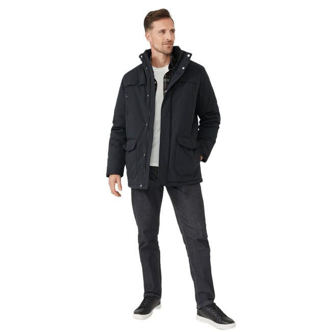 Black - Front - Maine Mens Walking Jacket