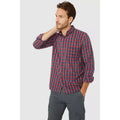 Navy - Lifestyle - Mantaray Mens Classic Checked Shirt