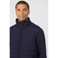 Navy - Lifestyle - Maine Mens Jersey Hybrid Padded Jacket