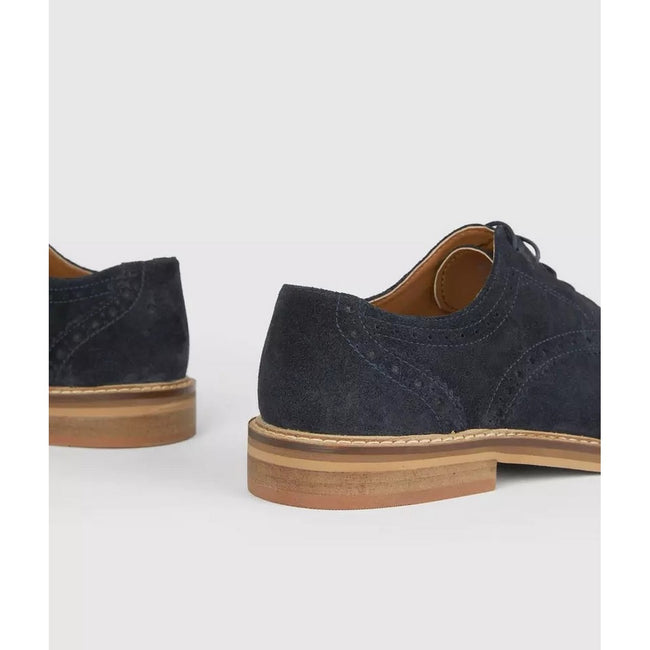 Navy - Back - Maine Mens Positano Suede Brogues