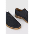 Navy - Side - Maine Mens Positano Suede Brogues